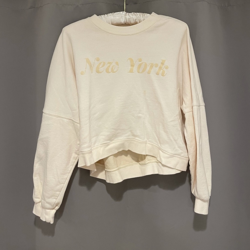 Cotton On New York Yellow Crop Sweater